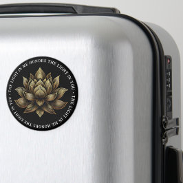 Imã Ouro Elegante Lotus Flor em Mim...