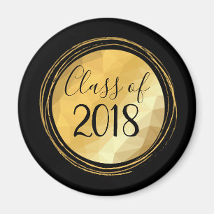 Imã Ouro elegante mínimo e graduação moderna negra