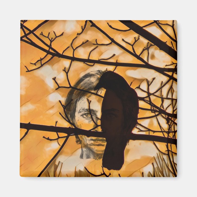 Imã Ouro Fire Raven Face (Frente)