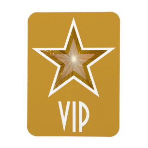 Ímã "Ouro flexível Dourado do ímã" da estrela "VIP"