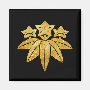 Imã Ouro japonês do falso de Kamakura Minamoto