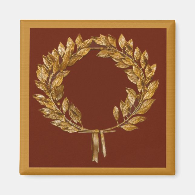 Imã Ouro Laurel Wreath (Frente)