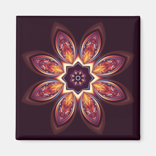 Imã Ouro Lotus Fractal Magnet (Frente)