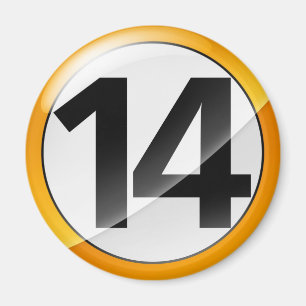 Imã Ouro Magent do número 14