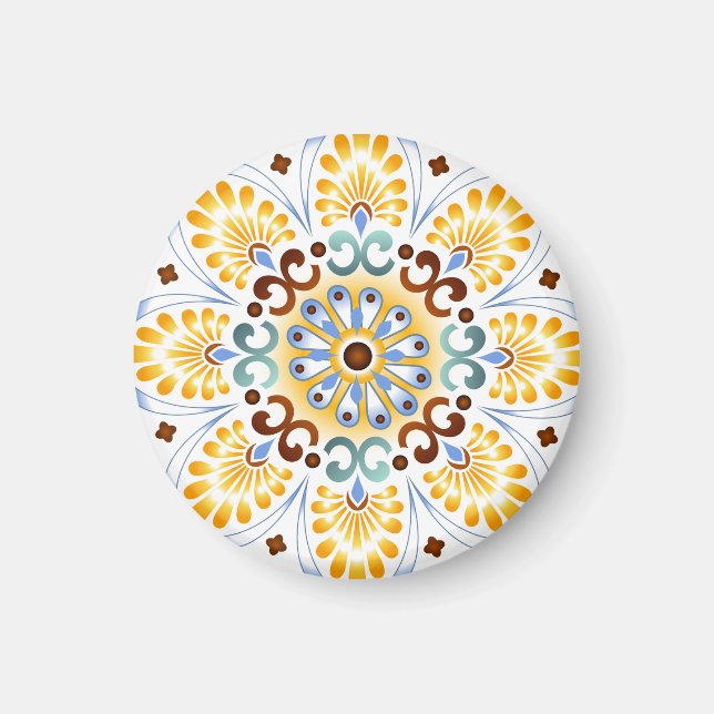 Imã Ouro Mandala Magnet (Frente)