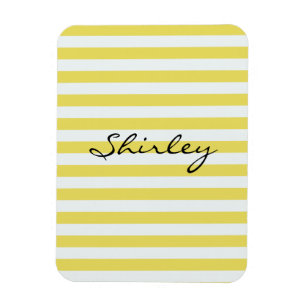 Ímã Ouro pálido e listras brancas por Shirley Taylor