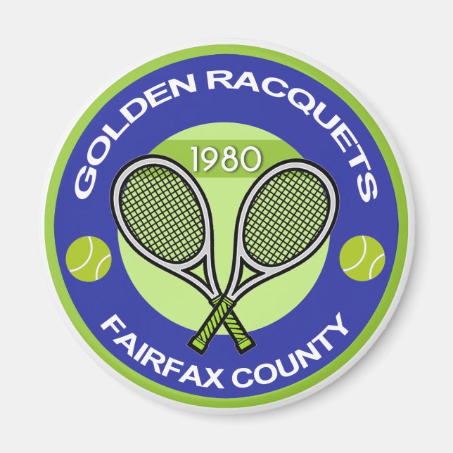 Imã Ouro Racquets Magnet (Frente)