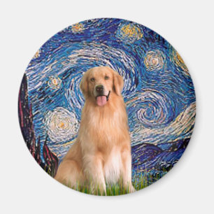 Imã Ouro Retriever 8 - Starry Night