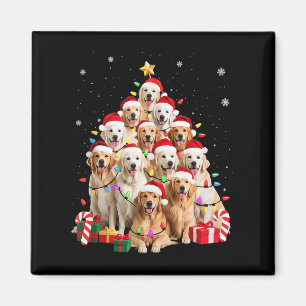 Imã Ouro Retriever Árvore de Natal Decor Xma