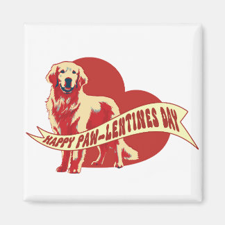 Imã Ouro Retriever Pawlentine's Day Magnet