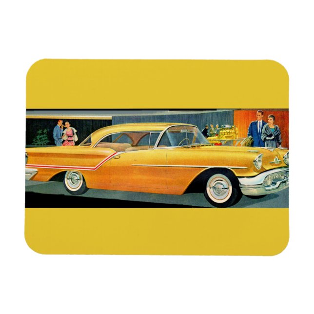 Ímã ouro Rocket 88 Oldsmobile 1950s (Horizontal)