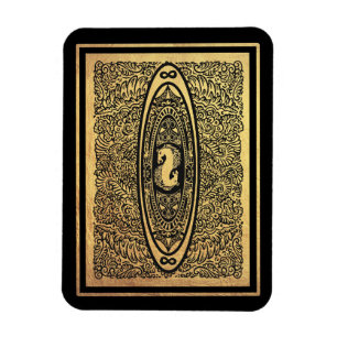 Ímã Ouro Seacavalo Mandala - Ornamentado Infinito Desi