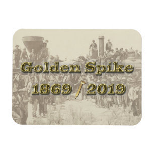 Ímã Ouro Spike Sesquincent Transcontinental Railroad