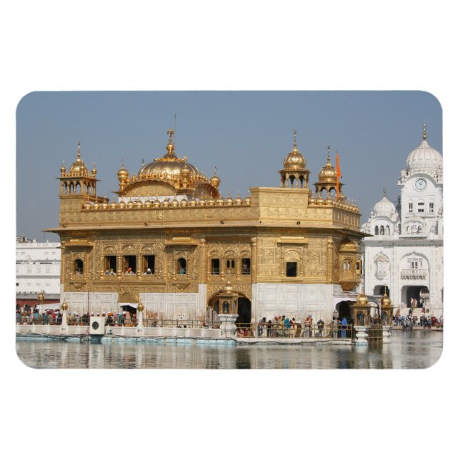 Ímã Ouro Temple Harmandir Sahib Amritsar Norte da Índi (Horizontal)