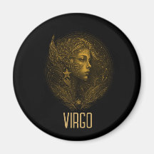 Ouro Virgo - sinal clássico do zodíaco preto