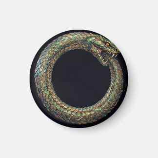 Imã Ouroboros — Poster Rúnico Símbolo da Serpente Anti