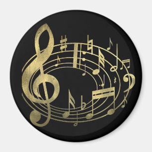 Imã Ouros musicais em forma oval