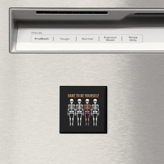 Imã Ouse em Ser Você Mesmo Esqueleto Fofo Presente Org (In Situ (Dishwasher))