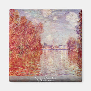 Imã Outono em Argenteuil por Claude Monet