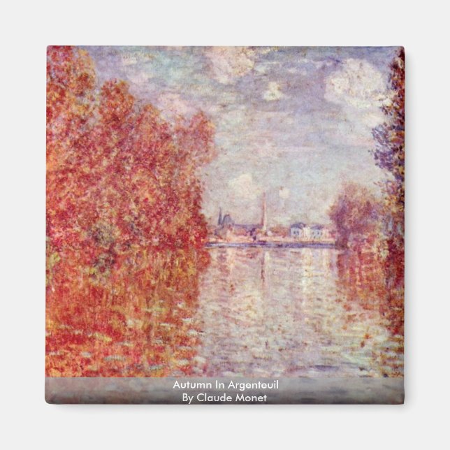 Imã Outono Na Argentina Por Claude Monet (Frente)