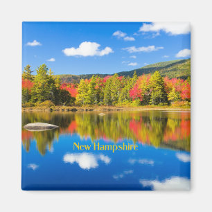 Imã Outono pelo lago, New Hampshire,