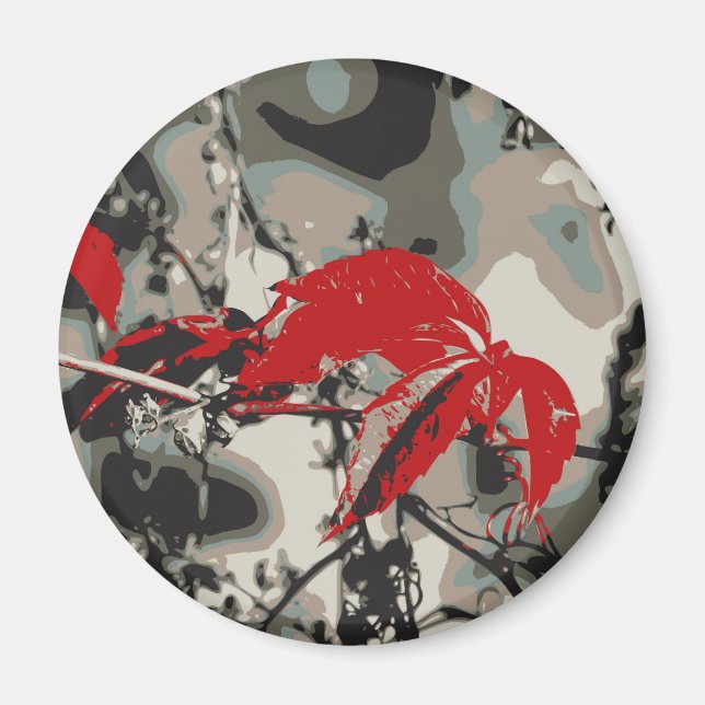 Imã outono vermelho (Frente)