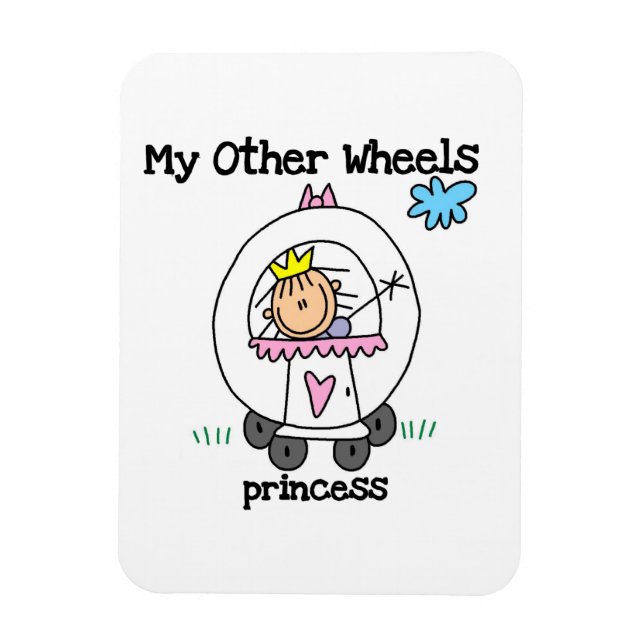 Ímã Outras Rodas Princesas (Vertical)