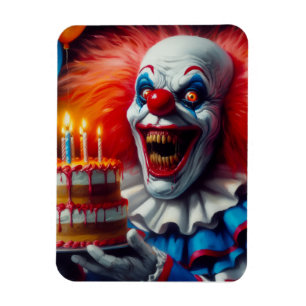 Ímã Ouvi dizer que é o seu cartão de palhaço de horror