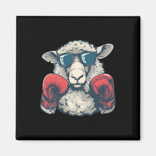 Imã Ovelha de Boxe Luvas de Boxe Luta Livre Engraçado