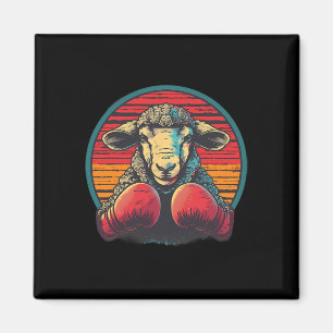 Imã Ovelha de Boxe Luvas de Boxe Luta Livre Engraçado