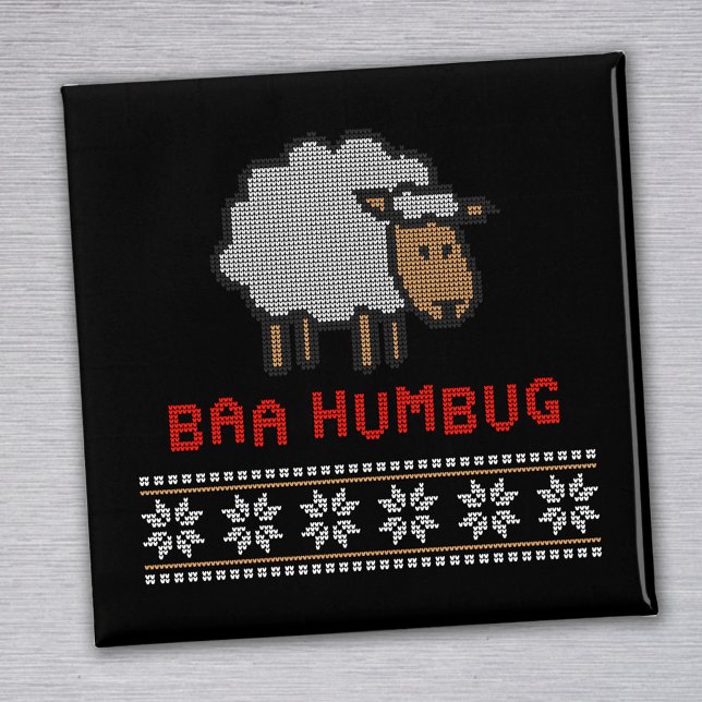 Imã Ovelha de Natal Baa Humbug (Criador carregado)