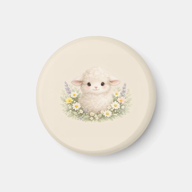 Imã Ovelhas Caprichosas e Flores Silvestres para um Ch (Frente)