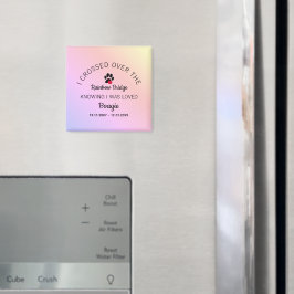 Imã Over The Rainbow Bridge Custom Pet Memorial