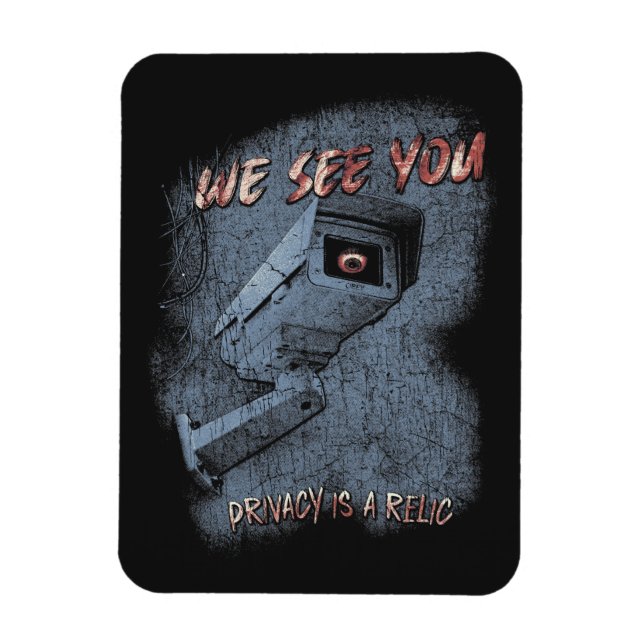 Ímã Overlook - Design de Streetwear tecno-distópicos (Vertical)