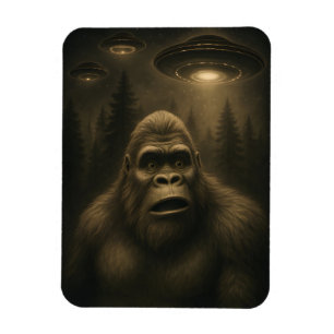 Ímã OVNI Alienígena Sasquatch Pé Grande