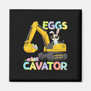 Imã Ovos Cavator Coelho de Páscoa Escavadeira Coelho E