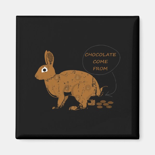 Imã Ovos de Chocolate do Dia de Páscoa (Frente)