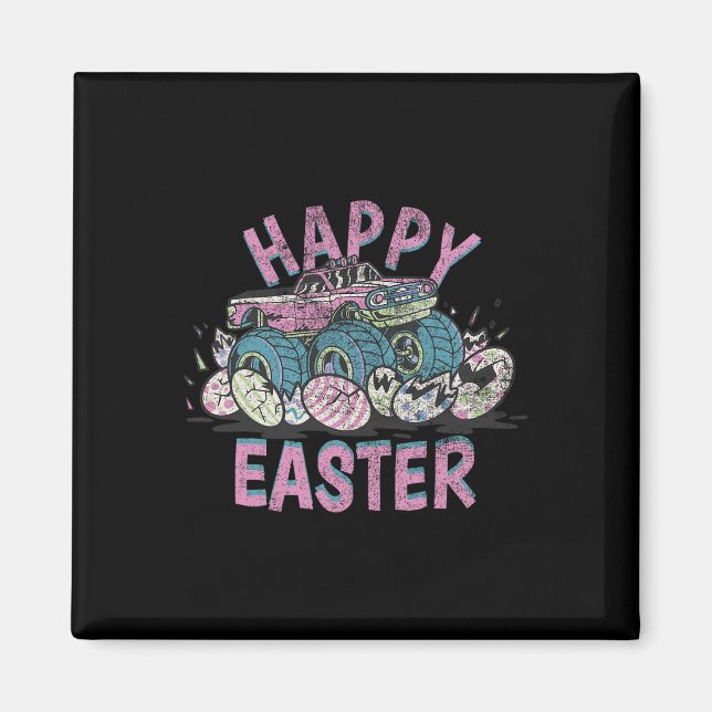 Imã Ovos De Páscoa De Caminhão De felz pascoa Para Beb (Frente)