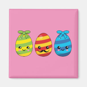 Imã Ovos de Páscoa de Kawaii com fitas