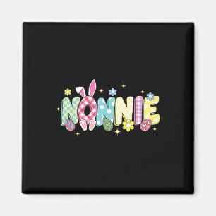 Imã Ovos de Páscoa Groovy Nonnie Flor Bunny Ear Páscoa
