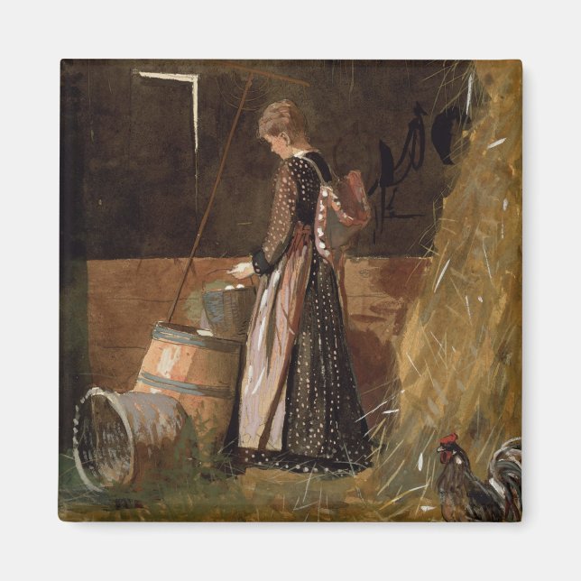 Imã Ovos Frescos De Vintage Winslow Homer (Frente)