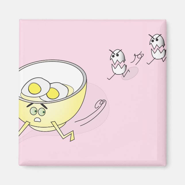 Imã Ovos perseguindo um ímã de boliche (Frente)