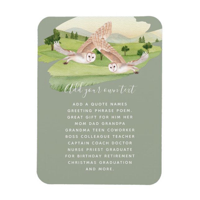 Ímã OWL GIFTS - Personalizado (Vertical)