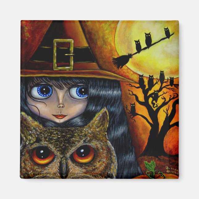 Imã Owl Witch (Frente)