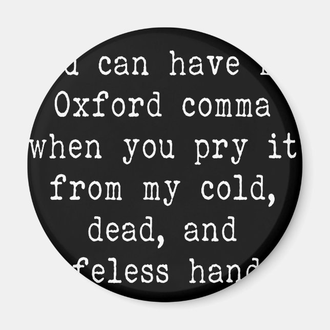 Imã Oxford Comma (Frente)