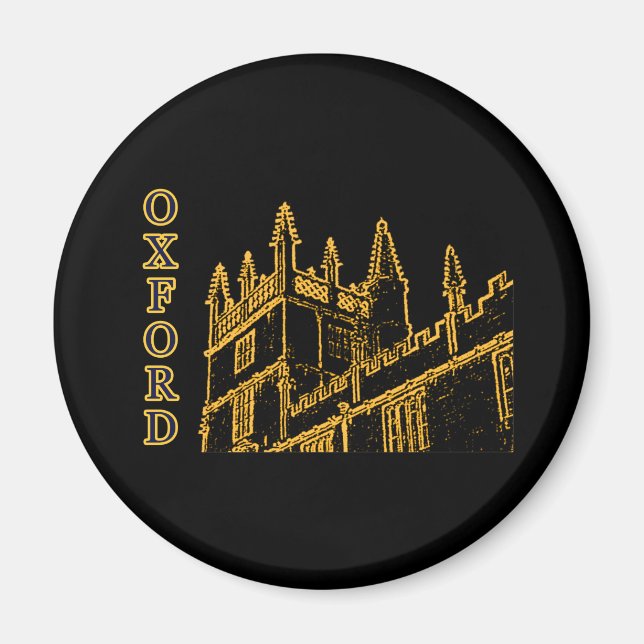 Imã Oxford England 1986 Building Spirals Brown (Frente)