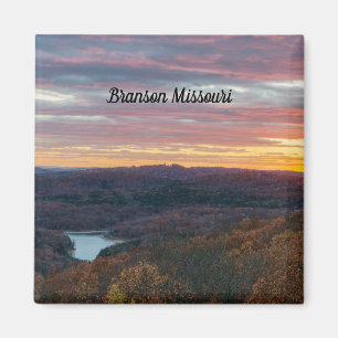 Imã Ozark Mountains Autumn Sunset Magnet