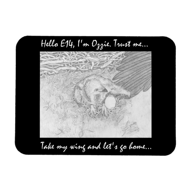 Ímã Ozzie & E14 Magnet Levam meu Vamos Wing para casa (Horizontal)