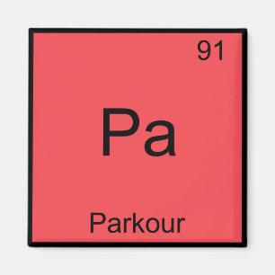 Imã Pa - Camiseta de símbolo de elemento de química en