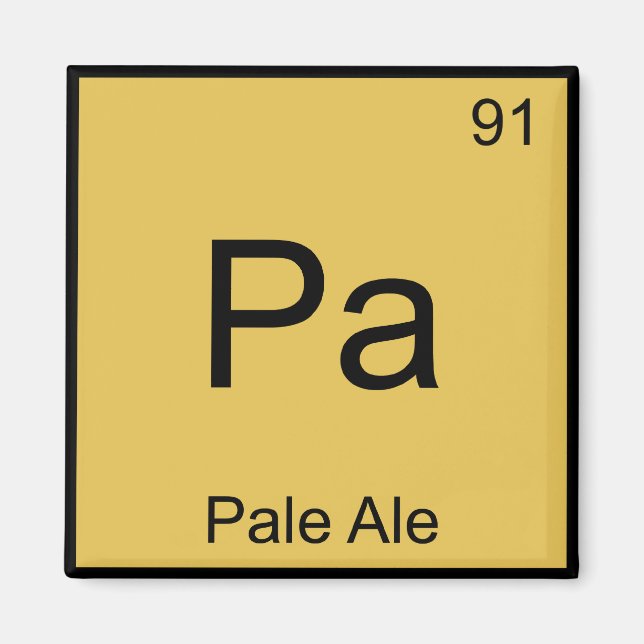 Imã Pa - Símbolo de Elemento de Química Ale Pale - Cer (Frente)